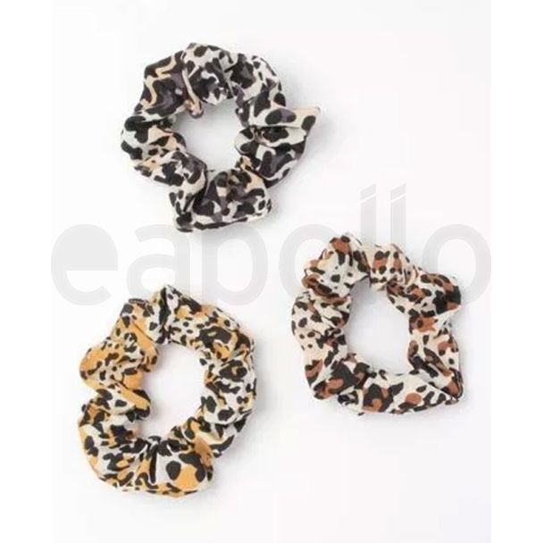 Animal Print Scrunchies 7cm - Assorted Colours 