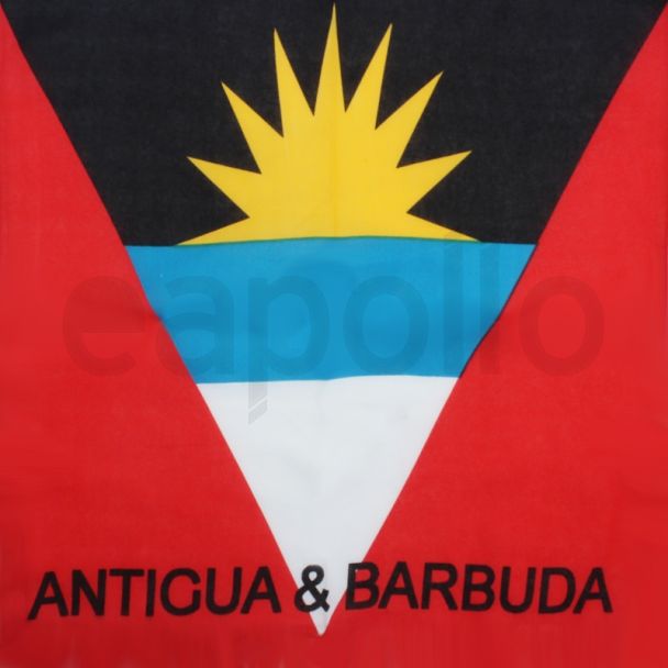 Antigua & Barbuda Flag Print Bandanas (With Writing)