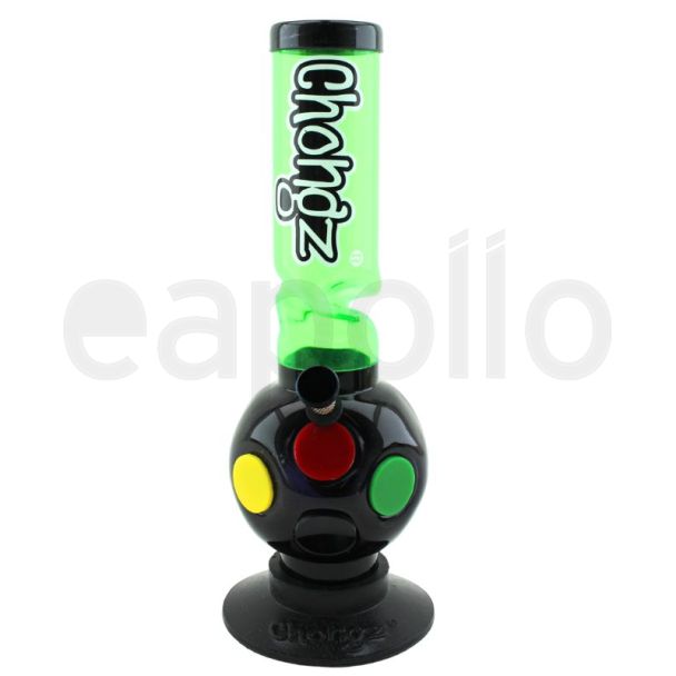 Chongz Acrylic "Double Wide" Waterpipe - Assorted Colour (12 Inch)