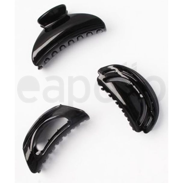 Wholesale Assorted Style Clamp Black - 8.5cm