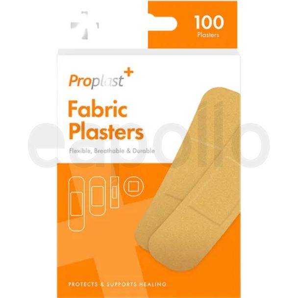 Assorted Fabric Plasters – Pack of 100