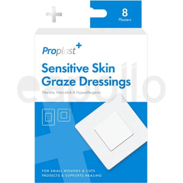 Gauze Wound Dressings – Pack of 8 Assorted Sizes