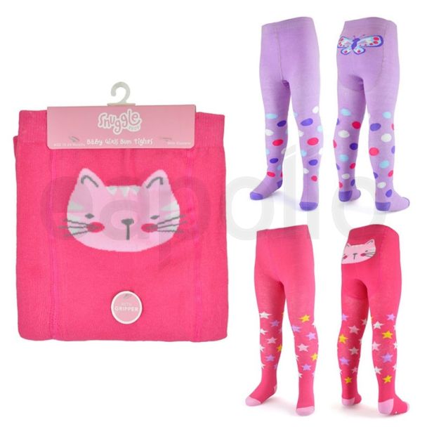 Baby Girls Design Tights - Assorted Designs & Sizes 