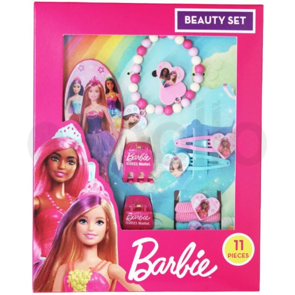 Barbie 11pc Hair & Jewellery Beauty Gift Set 