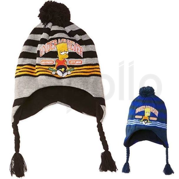 Wholesale Children's Bart Simpson Peruvian Hat - Assorted Colours