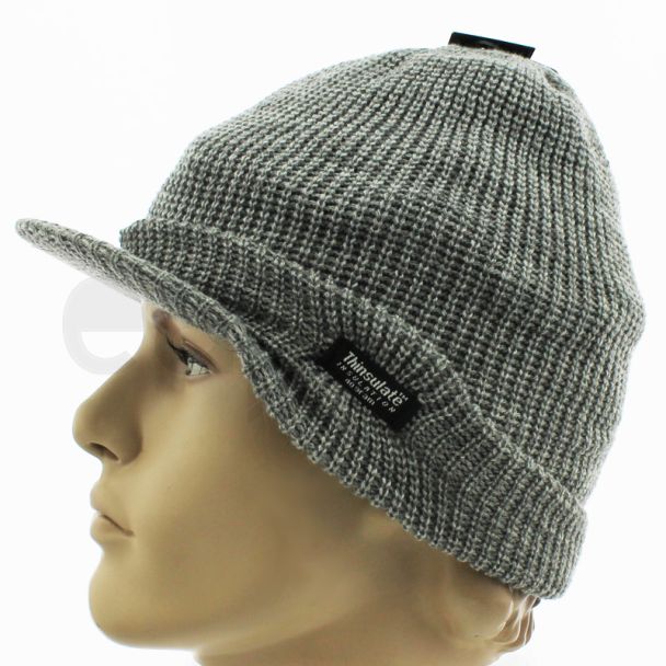 Unisex Thinsulate Peak Hat - Assorted Colours 
