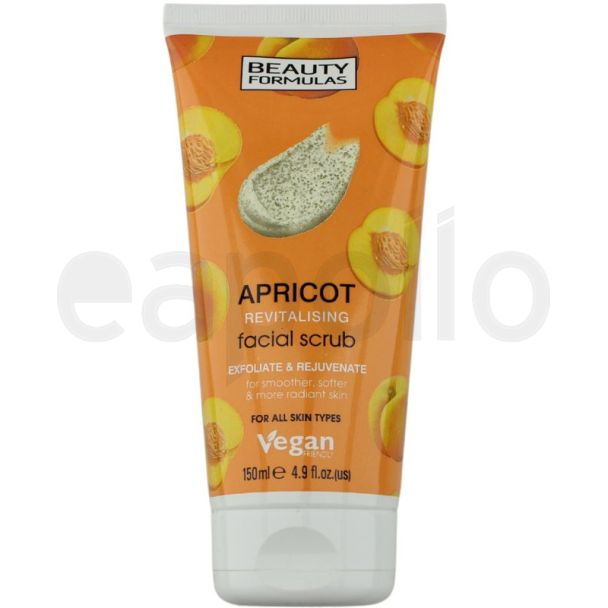 Beauty Formulas Apricot Revitalising Facial Scrub - 150ml