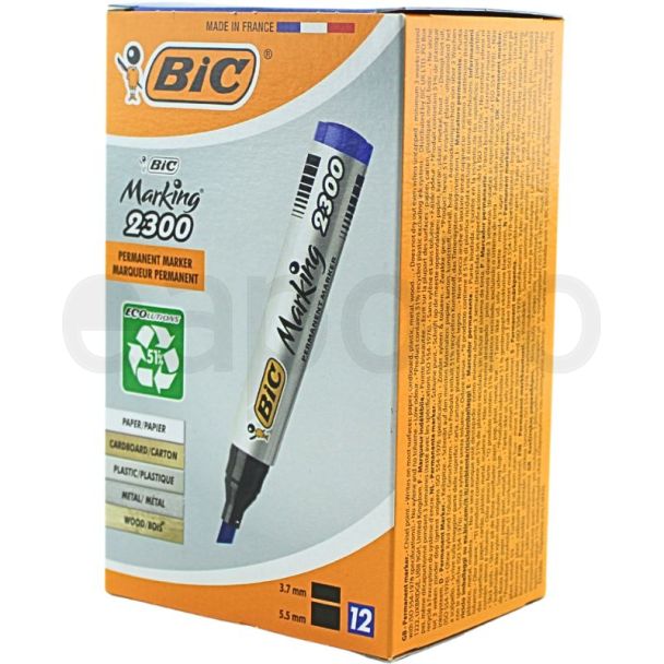 BiC Marking 2300 Permanent Markers - Blue