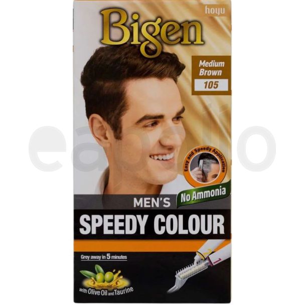 Bigen Men's Speedy Hair Colour - Medium Brown (105)