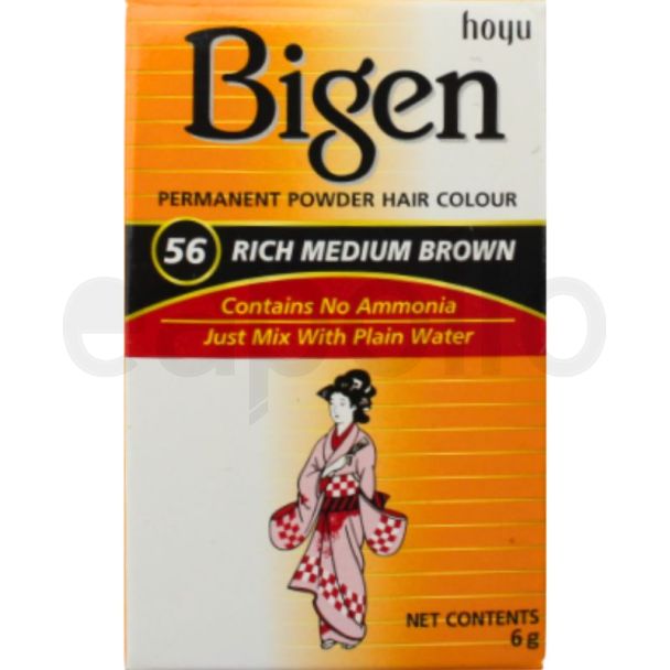 Bigen Permanent Powder Hair Colour - Rich Medium Brown (56)