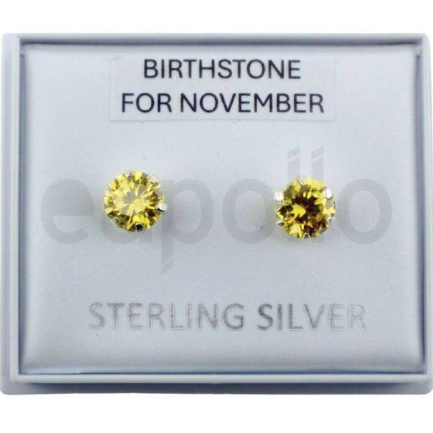 November Birthstone Studs
