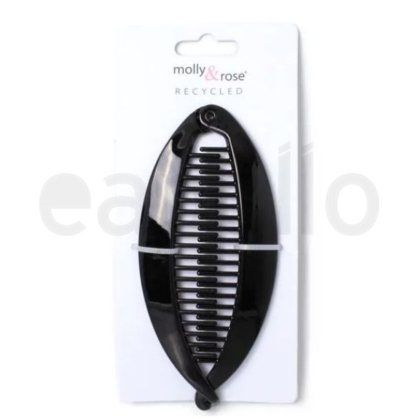 Black Banana Fish Clip - 14cm 
