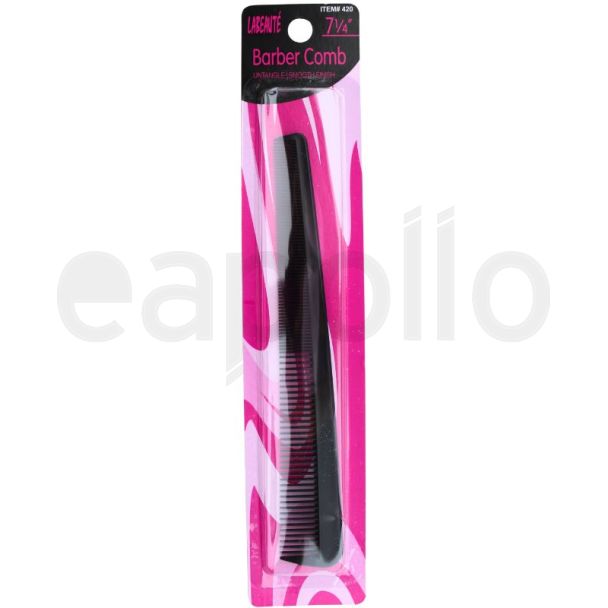 Black Barber Hair Comb - 8cm