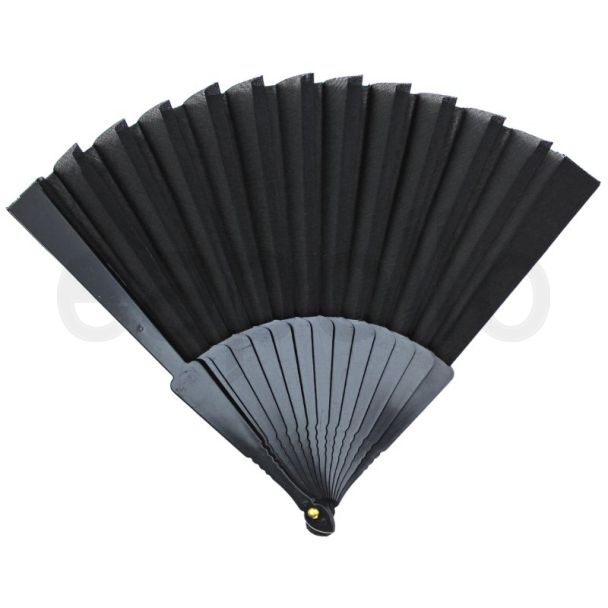 Black Folding Hand Fans 