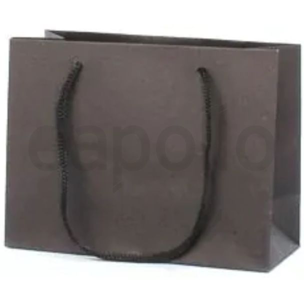 Black Kraft Paper Gift Bag - 11x14x6cm
