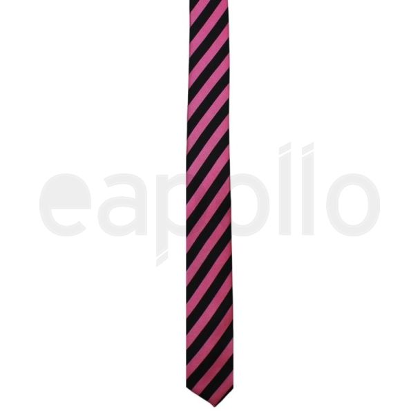 Pink & Black Stripe Tie