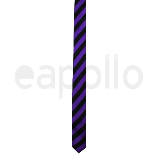 Purple & Black Stripe Tie