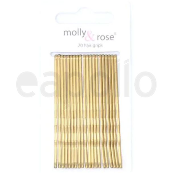 Blonde 65mm Kirby Hair Grips (Pack of 20)