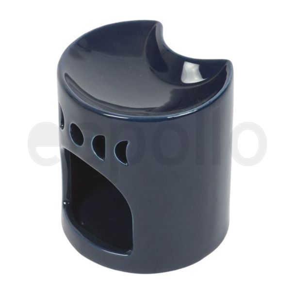 Blue Crescent Moon Design Oil Burner