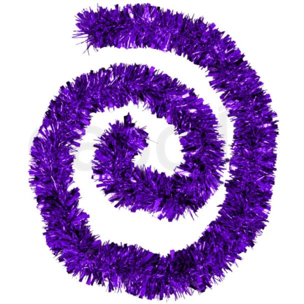 Christmas Tinsel Garland- Purple (1.8m)