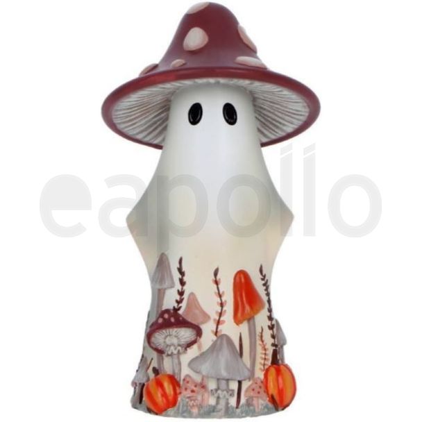 Boo-Who? Maybel Ghost Figurine with Autumn Mushroom - 15.5cm