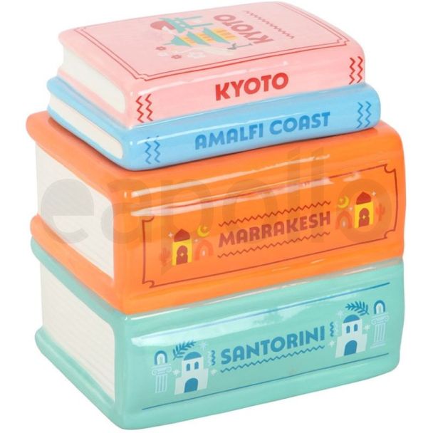 Book Stack Ceramic Oil Burner and Wax Warmer
