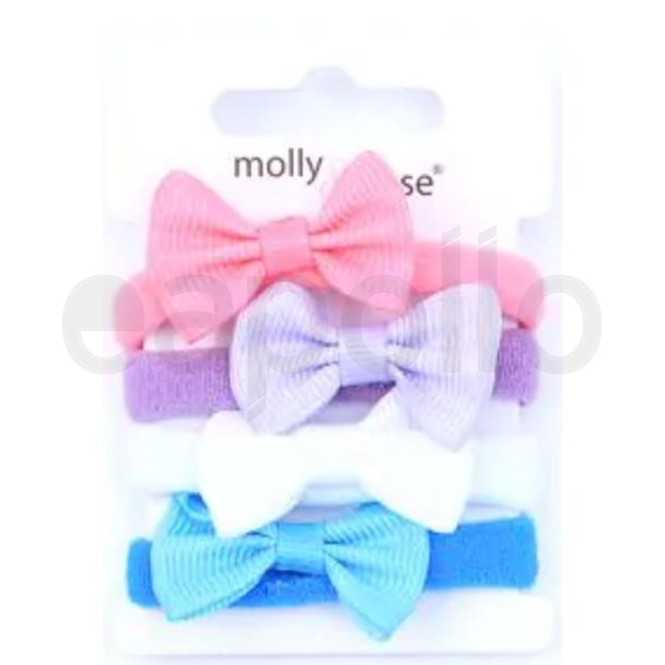 Bow Design Jersey Ponios - Assorted Colours (8mm x 4cm)