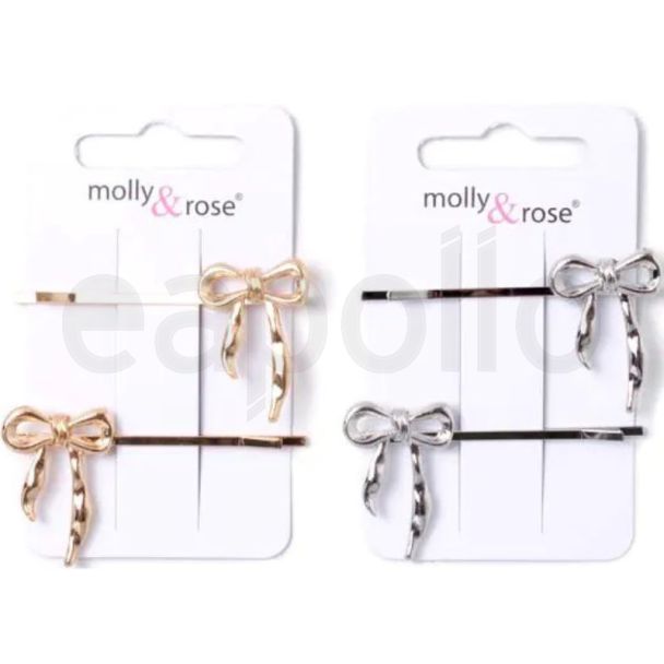 Bow Motif Hair Grips (5.5cm)