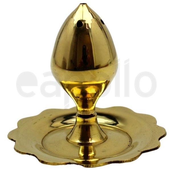 Brass Burner With Flower Base 7cm