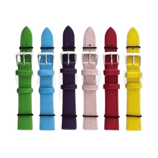 Bright Leather Watch Straps - Assorted - 16mm