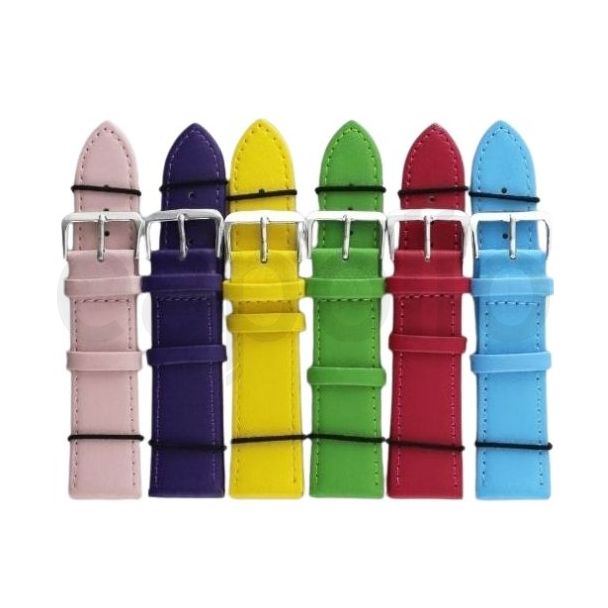 Bright Leather Watch Straps - Assorted - 22mm