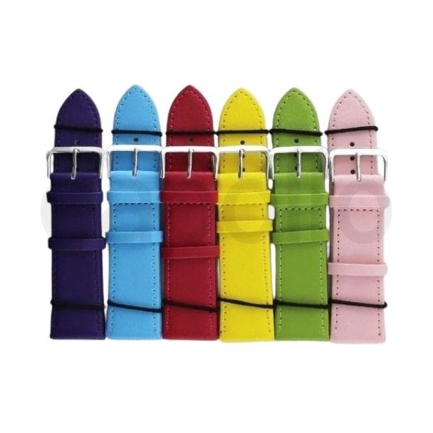 Bright Leather Watch Straps - Assorted - 24mm
