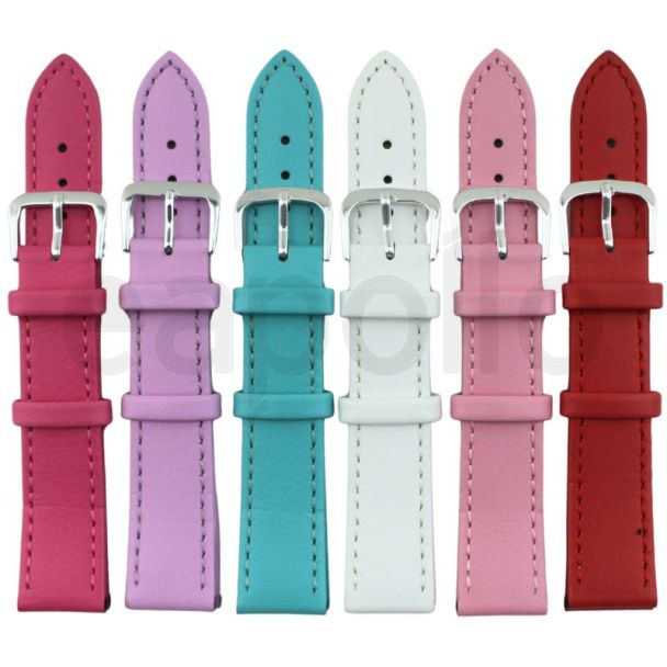 Bright Leather Watch Straps - Assorted -  22mm