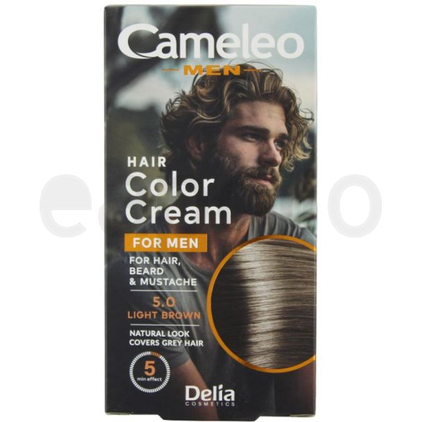 Cameleo Men Hair Color Cream - 5.0 Light Brown