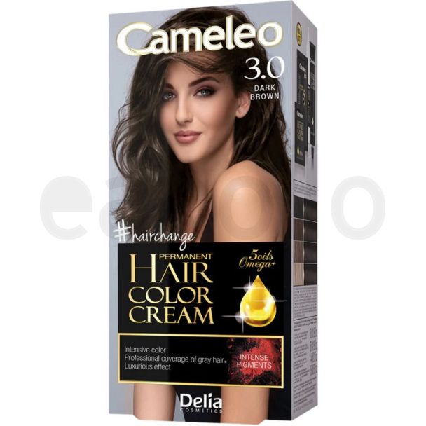 Cameleo Permanent Hair Color Cream - 3.0 Dark Brown