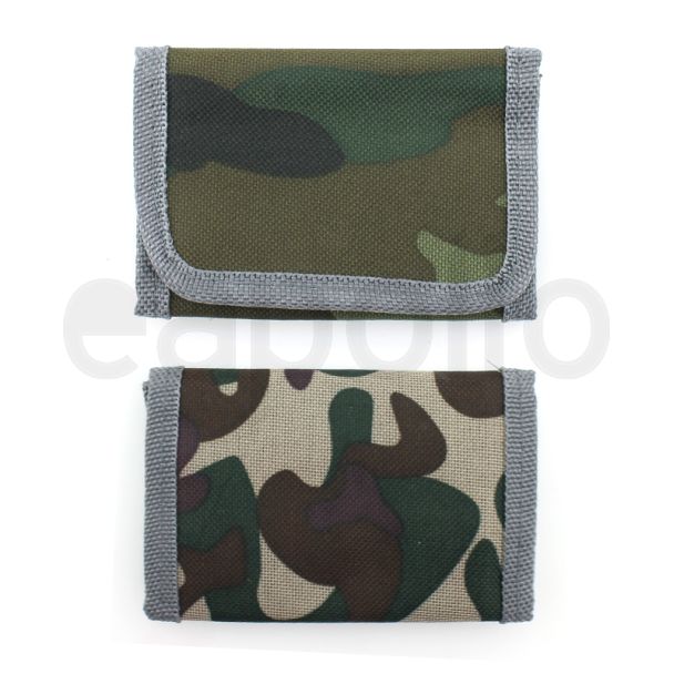 Wholesale Camo Print Wallet With Grey Edges - Assorted Designs