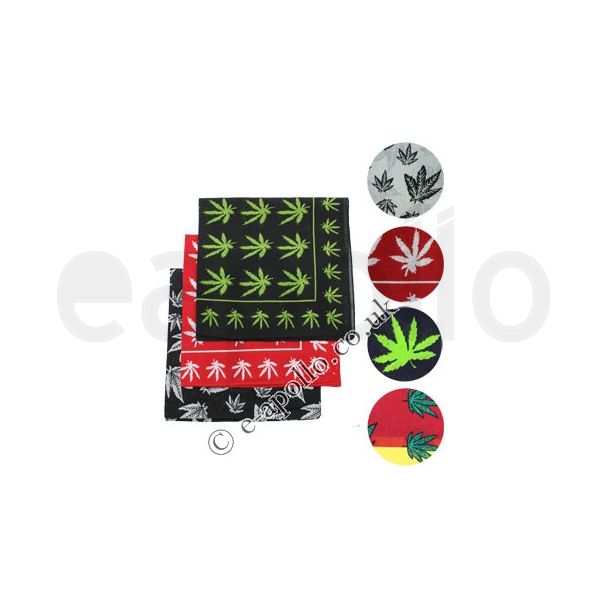 Wholesale Starter Pack Multi Leaf Print Bandanas Assortment