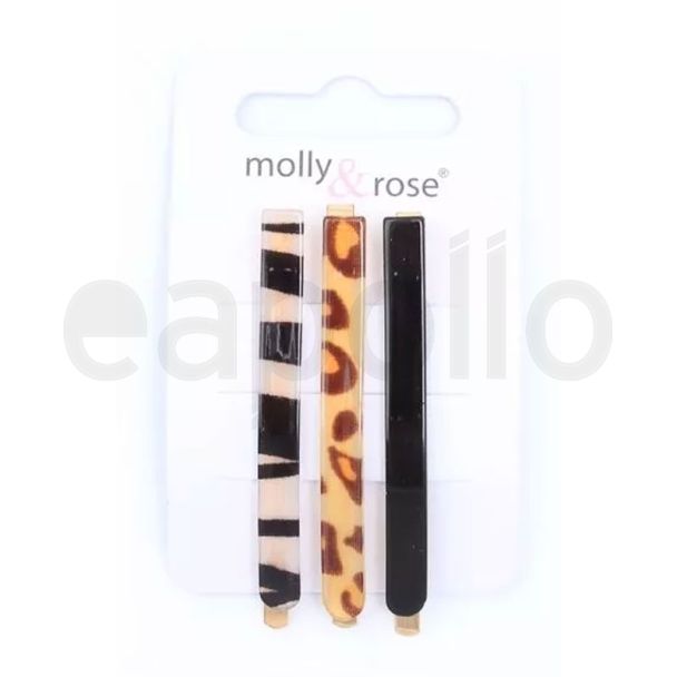 Card Of 3 Assorted Acrylic Covered Gilt Grips 