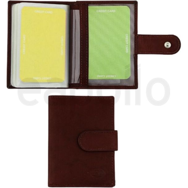 Florentino Genuine Leather Credit Card Holder - Bordo Colour