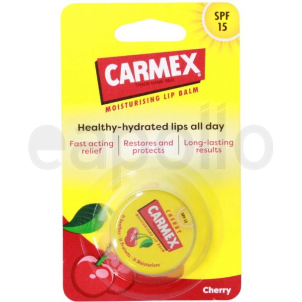 Carmex SPF 15 Moisturising Lip Balm Tin- Cherry (7.5g)