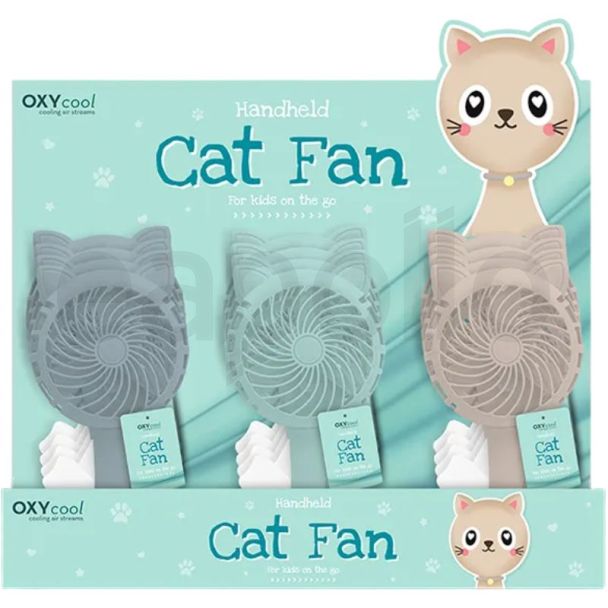 Cat Handheld Squeeze Fan – Assorted