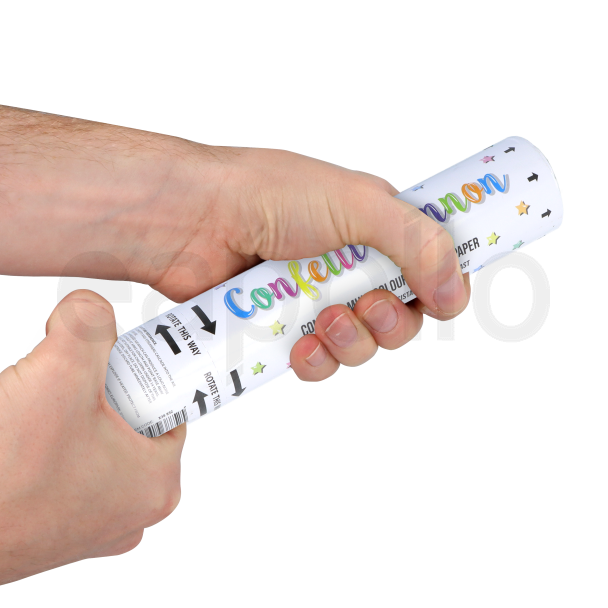 Celebration Tissue Paper Confetti Cannon (20cm) - Multicolour