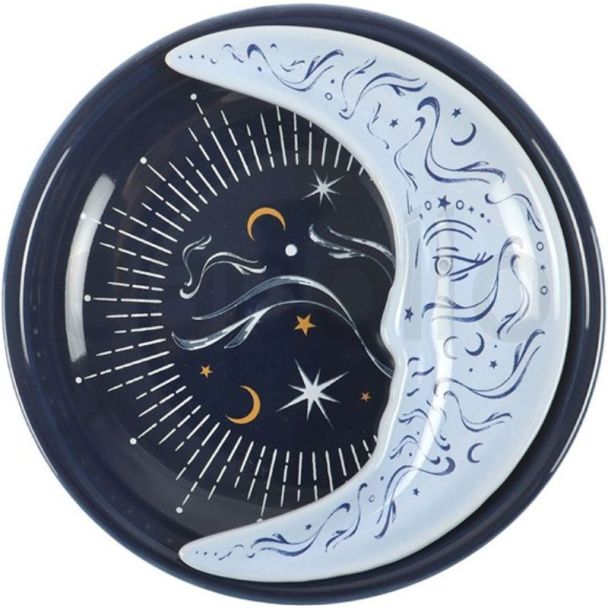 Celestial Blue Moon Stacking Trinket Dishes