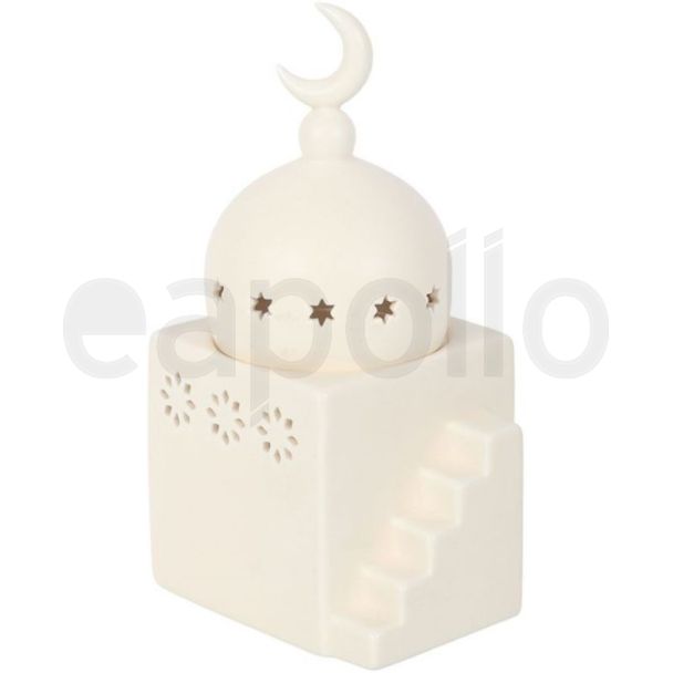 Ceramic Mosque-Shaped Multi-Purpose Fragrance Burner