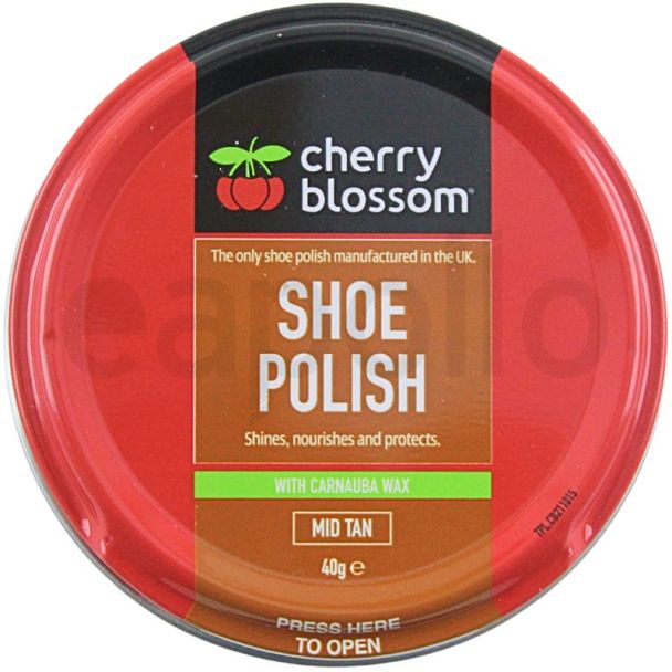 Cherry Blossom Shoe Polish 40g - Mid Tan