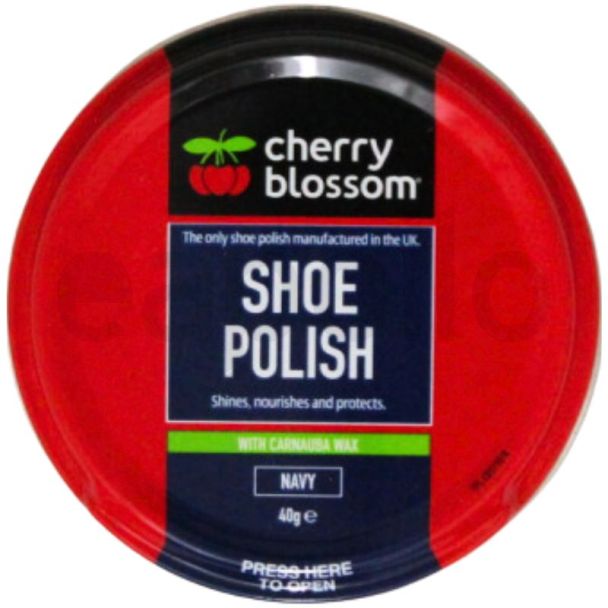 Cherry Blossom Shoe Polish 40g - Navy