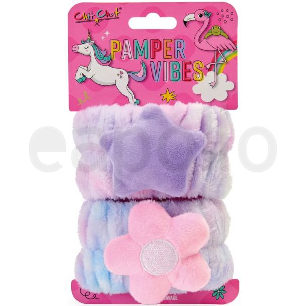 Chit Chat Pamper Vibes Wash Wristbands Set (2pcs)