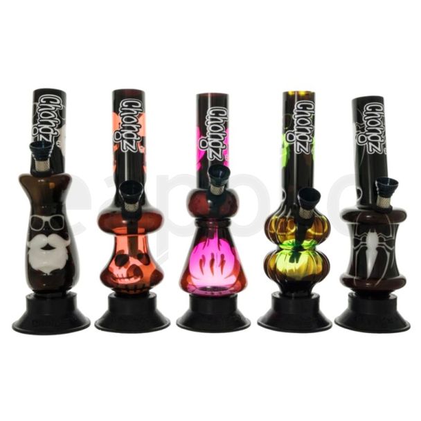 Chongz Acrylic "Black Magic" Waterpipe - Assorted (8 inches)