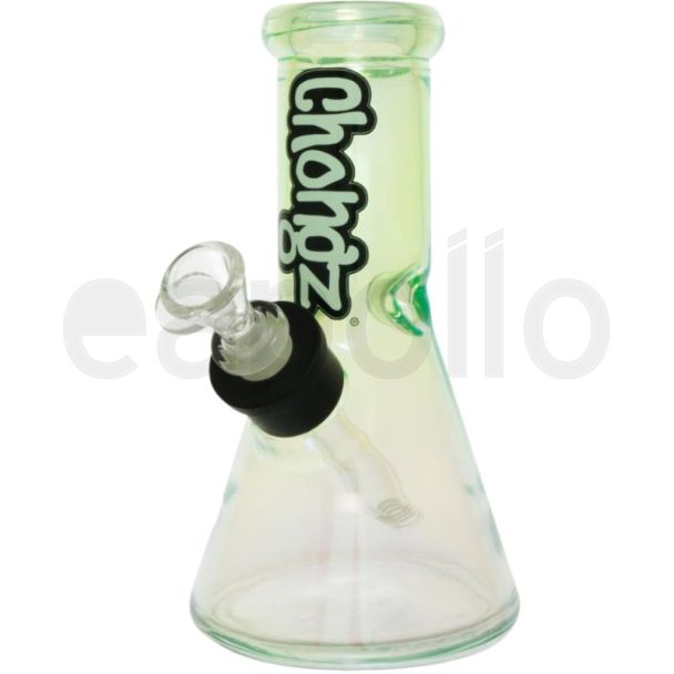 Chongz Acrylic "broken biscuit" Waterpipe (Iridescent Green) (8 Inch")