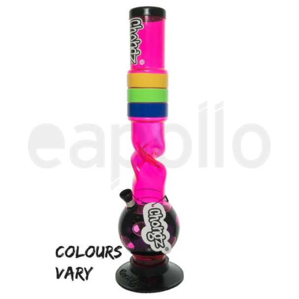 Chongz Acrylic "Love and Pride" Waterpipe - Assorted (16 Inch)
